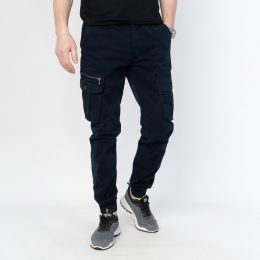 2073-3 TICLACE брюки карго мужские тёмно-синие стрейчевые (8 ед. размер: 28.29.30.31.32.33.34.36) фото