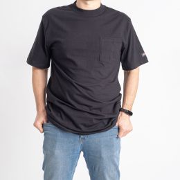 0624-1* черная мужская футболка (GENUINE DICKIES, коттон, 5 ед. размеры супер батал: LT. LT. XL. 2XL. 3XL)  фото