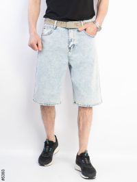 5393# голубые мужские джинсовые шорты (SPP'S JEANS, стрейч коттон, 8 ед, размеры норма: 29-38) выдача на следующий день фото