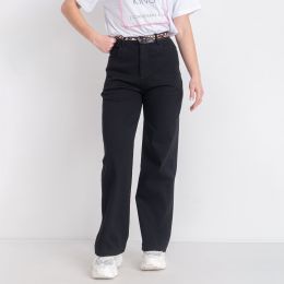 2808-1* черные женские джинсы-палаццо (FUDEYAN, стрейчевые, 6 ед. размеры норма: 25. 26. 27. 28. 29. 30) выдача на следующий ден фото