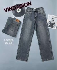 7034# серые женские джинсы (Vindasion, стрейч-коттон, 6 ед, размеры норма: 25-30) выдача на следующий день фото