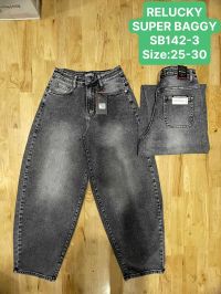 купить 0142 # серые женские джинсы (Relucky, стрейч, 6 ед, размеры норма: 25-30) выдача на следующий день оптом