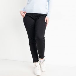 9012 черные женские джинсы (LANLANIEE, байка, 6 ед. размеры батал: 31. 32. 33. 34. 35. 36)  фото