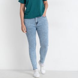 0557-5 голубые женские джинсы (RELUCKY, стрейчевые, 6 ед. размеры батал: 32. 34. 36. 38. 40. 42) фото
