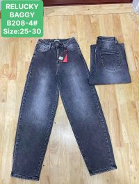 0208-4 # серые женские джинсы BAGGY (Relucky, стрейч коттон, 6 ед, размеры норма: 25-30) выдача на следующий день фото