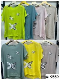 9558# выбор цвета женская футболка (лён, 4 ед, размеры батал: 3XL-6XL) выдача на следующий день фото