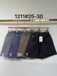 1211# выбор цвета женские джинсовые шорты (Fudeyan, 6 ед, размеры норма: 25-30) выдача на следующий день фото
