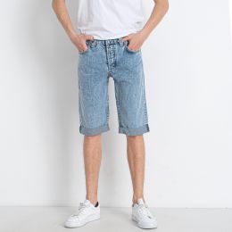 7920-46 голубые мужские джинсовые шорты (7 ед. коттон, размеры: 29. 30. 31. 32. 32. 33. 34) маломерят на два размера  фото