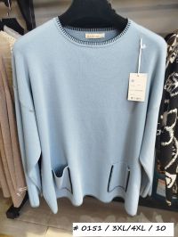 0151 # микс цветов женский свитер (Kiss me, 10 ед, размеры батал: 3XL/4XL) выдача на следующий день фото