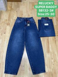 0132-3 # синие женские джинсы (Relucky, стрейч коттон, 6 ед, размеры норма: 25-30) выдача на следующий день фото