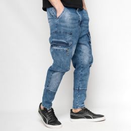 8319-7 синие мужские джинсы (FANGSIDA, стрейчевые, 7 ед. размеры молодежка: 28. 29. 30. 31. 32. 32. 33) фото