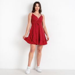 0879-3 красное женское платье (DORIMODES, 3 ед. размеры норма: 44. 46. 48) фото