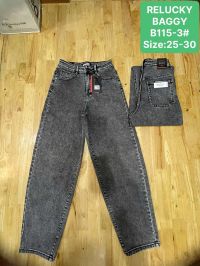 0115-3 # серые женские джинсы (Relucky, стрейч коттон, 6 ед, размеры норма: 25-30) выдача на следующий день фото