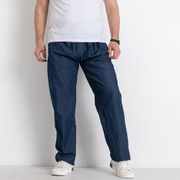 купить оптом джинсы 15454-2* синие мужские джинсовые штаны (на резинке, 10 ед. размеры батал: XL-5XL, дублируются) выдача на следующий день  недорого