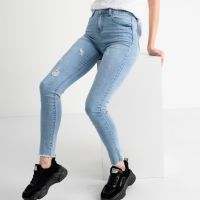 купить 0664-44 / голубые женские джинсы (New Jeans, стрейчевые,  4ед. размеры норма: 26, 27, 28, 28) оптом