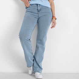 купить оптом джинсы 0410-2024 голубые женские джинсы (стрейчевые, 8 ед. размеры батал: 42. 42. 44. 44. 46. 48. 50. 52) недорого