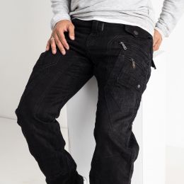 1708 черные мужские джинсы (MIGACH, коnтоновые, 7 ед. размеры: 28. 29. 30. 31. 32. 33. 34) фото