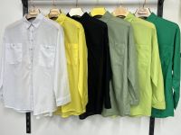 купить 16352085# выбор цвета женская рубашка (коттон, 5 ед, размеры норма: s-2xl) выдача на следующий день оптом