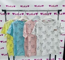 купить 3155* микс четырех цветов женская футболка (FASHION, 10 ед. универсальный батальный размер: 50-52) выдача на следующий день      оптом