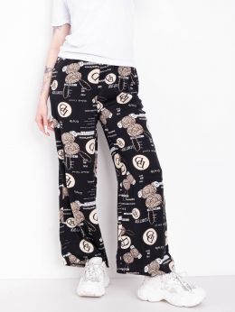 0776-13* черные женские штаны (4 ед. размеры на бирках: XL-4XL, соответствуют норме: S-XL) выдача на следующий день              фото