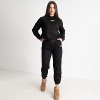 купить 20706-1 чёрный женский спортивный костюм (Nana, на меху, 4 ед. размеры на бирках: XL. 2XL. 3XL. 4XL соответствуют M. L. XL. 2XL) оптом