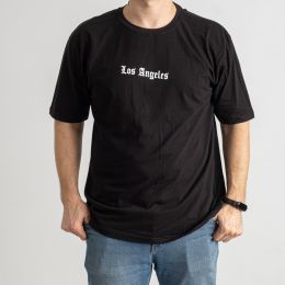 1589 черная мужская футболка (4 ед. размеры батал: 2XL. 3XL. 4XL. 5XL) фото