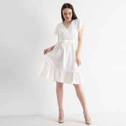 8076-10 БЕЛОЕ платье женское текстильное (3 ед.размеры: M.L.XL) фото