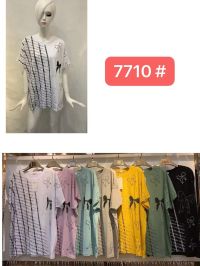 7710#  микс цветов женская футболка (12 ед, размеры батал: 56-58) выдача на следующий день фото