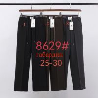 8629# выбор цвета женские брюки Fudeyan (габардин, 6 ед, размеры норма: 25-30) выдача на следующий день фото