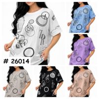 26014# выбор цвета женская футболка (коттон 95%, спандекс 5%, 3 ед, размеры батал: 2XL, 3XL, 4XL) выдача на следующий день фото