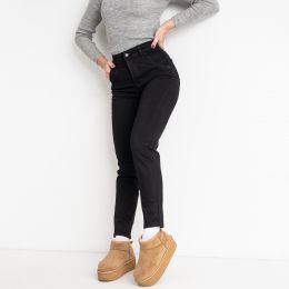 3022 черные женские джинсы (LANLANIEE, байка, 6 ед. размеры норма: 25. 26. 27. 28. 29. 30)  фото