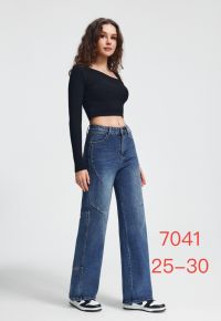 7041 # синие женские джинсы (New Jeans, стрейч коттон, 6 ед, размеры норма: 25-30) выдача на следующий день фото