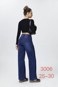 3006 # синие женские джинсы (New Jeans, стрейч коттон, 6 ед, размеры норма: 25-30) выдача на следующий день фото