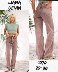 купить 1070 # коричневые женские джинсы (Liana, стрейч коттон, 6 ед, размеры норма: 25-30) выдача на следующий день оптом