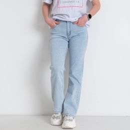 0058 голубые женские джинсы-палаццо (X&D, стрейчевые, 6 ед. размеры норма: 25. 26. 27. 28. 29. 30) фото