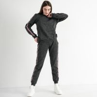 2853-66 ТЕМНО-СЕРЫЙ спортивный костюм женский (2 ед.размеры: соответствуют 42-44) фото