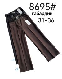 8695# выбор цвета женские брюки Fudeyan (габардин, 6 ед, размеры батал: 31-36) выдача на следующий день фото