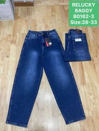 0162-3 # синие женские джинсы (Relucky, стрейч коттон, 6 ед, размеры полубатал: 28-33) выдача на следующий день фото