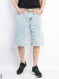 5391# голубые мужские джинсовые шорты (SPP'S JEANS, стрейч коттон, 8 ед, размеры норма: 29-36) выдача на следующий день фото