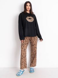 6108* коричневая женская пижама (4 ед. размеры норма: M. L. XL. 2XL) выдача на следующий день фото