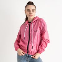 купить 25056-33 ТЕМНО-РОЗОВАЯ ветровка женская с капюшоном (4 ед. размеры: 44-46/2.48-50/2) оптом