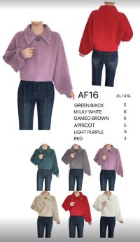 0016# выбор цвета женский свитер с альпаки  (1 ед, размеры норма: XL-2XL универсальный) выдача на следующий день фото
