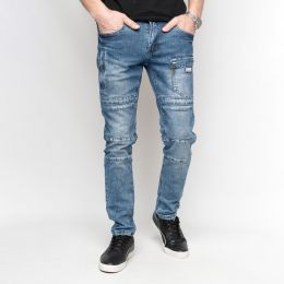 8340 FANGSIDA джинсы мужские синие стрейчевые (8 ед. размеры: 28.29.30.31.32.34.36.38) фото