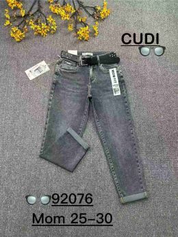 92076 # серые женские джинсы мом (CUDI, стрейч-коттон, 6 ед. размеры норма: 25. 26. 27. 28. 29. 30) выдача на следующий день     фото