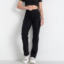 0413-25 черные женские джинсы (стрейчевые, 8 ед. размеры на бирках: 34. 36. 36. 38. 38. 40. 42. 44, соответствуют норме: 25-30) фото