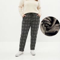 3826-31 серые женские  теплые брюки ( меховая подкладка, с карманами, 5ед, размеры на бирках 4XL, 5Xl, 6XL, 7XL, 8XL, соответств фото
