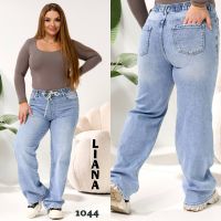 1044# голубые женские джинсы, стрейч-коттон (6 ед, размеры батал: 31-38) выдача на следующий день фото