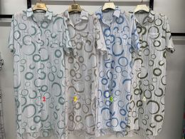 8839 # УТОЧНЯЙТЕ ЦВЕТ ВО ВРЕМЯ ЗАКАЗА женское платье рубашка (100% коттон, 5 ед. размеры батал: 3XL. 4XL. 5XL. 6XL. 7XL) выдача  фото