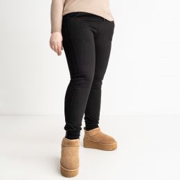 1096-1* черные женские спортивные штаны (на манжете, 5 ед. размеры на бирках полубатальные XL-5XL соответствуют L-4XL) выдача на фото