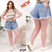4036# голубые женские шорти, стрейч-коттон (6 ед, размеры полубатал: 28-33) выдача на следующий день фото